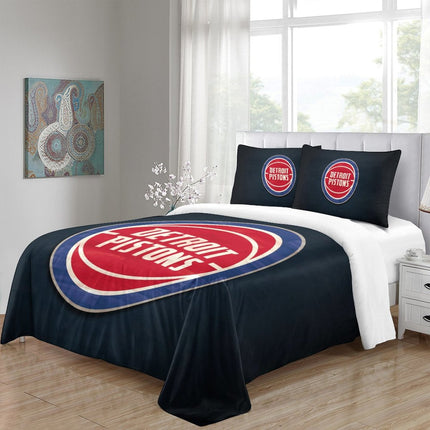 Detroit Pistons Bedding Set Duvet Cover Without Filler