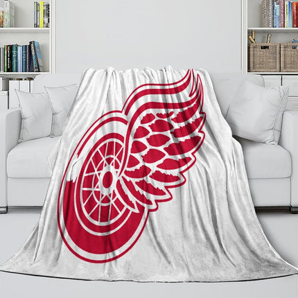 Detroit Red Wings Blanket Flannel Throw Kids Room Decoration