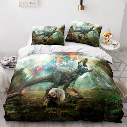 Dinosaur Bedding Set Pattern Quilt Cover Without Filler