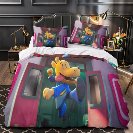 Dog Man Bedding Set Quilt Cover Without Filler
