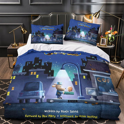 Dog Man Bedding Set Quilt Cover Without Filler