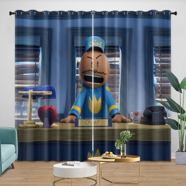 Dog Man Curtains Blackout Window Drapes Room Decoration
