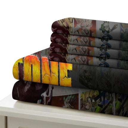 Dr Stone Hd Anime Bedding Set Duvet Cover Without Filler