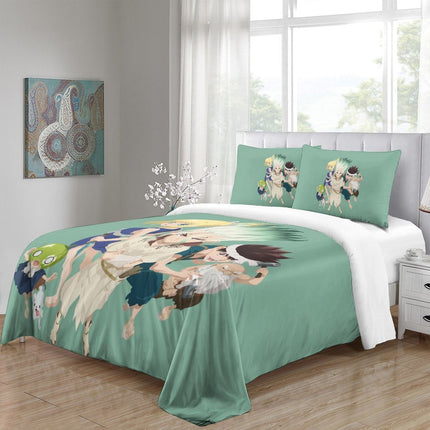 Dr Stone Hd Anime Bedding Set Duvet Cover Without Filler