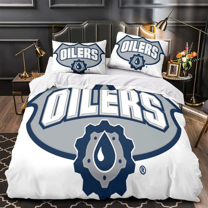 Edmonton Oilers Bedding Set Quilt Duvet Cover Without Filler