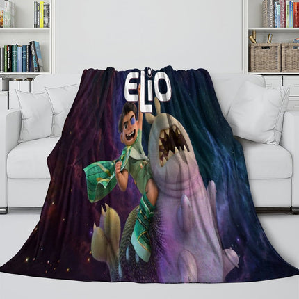 Elio Pattern Blanket Flannel Throw Room Decoration