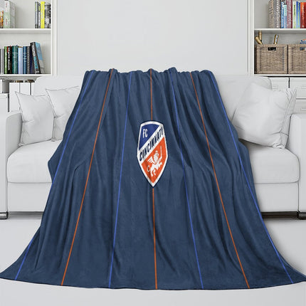 FC Cincinnati Blanket Flannel Fleece Throw Room Decoration