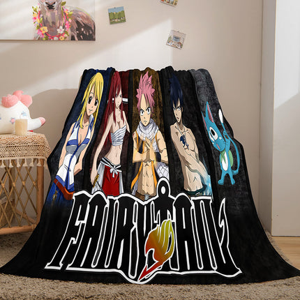 Fairy Tail Flannel Caroset Throw Cosplay Blanket