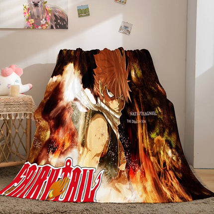 Fairy Tail Flannel Caroset Throw Cosplay Blanket
