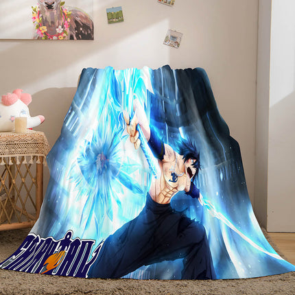 Fairy Tail Flannel Caroset Throw Cosplay Blanket