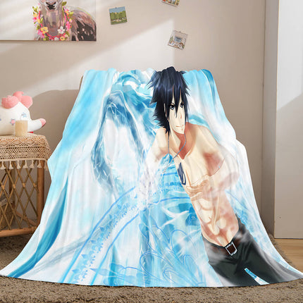 Fairy Tail Flannel Caroset Throw Cosplay Blanket