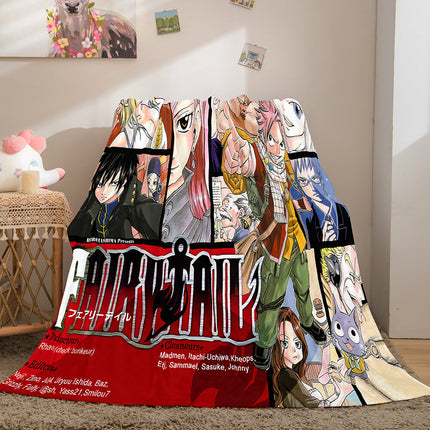 Fairy Tail Flannel Caroset Throw Cosplay Blanket