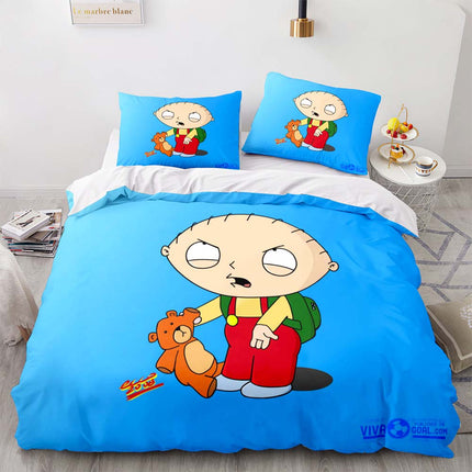 Family Guy Bedding Set Pattern Quilt Cover Without Filler
