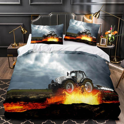 Farming Traktor Lamborghini Trattori Tractor Bedding Set Duvet Covers