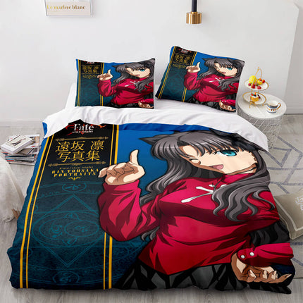 Fate stay night Tohsaka Rin Bedding Set Quilt Covers Without Filler