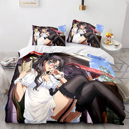 Fate stay night Tohsaka Rin Bedding Set Quilt Covers Without Filler