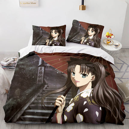 Fate stay night Tohsaka Rin Bedding Set Quilt Covers Without Filler