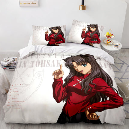 Fate stay night Tohsaka Rin Bedding Set Quilt Covers Without Filler