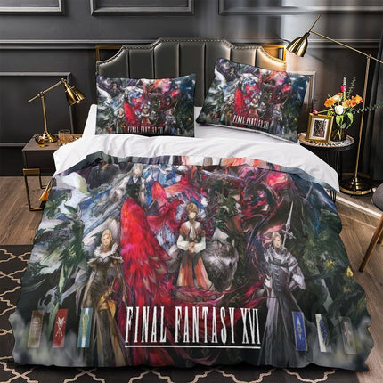 Final Fantasy Bedding Set Pattern Quilt Cover Without Filler