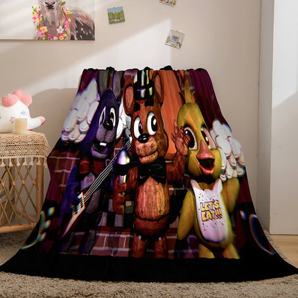 Five Nights at Freddy's Flannel Caroset Throw Cosplay Blanket