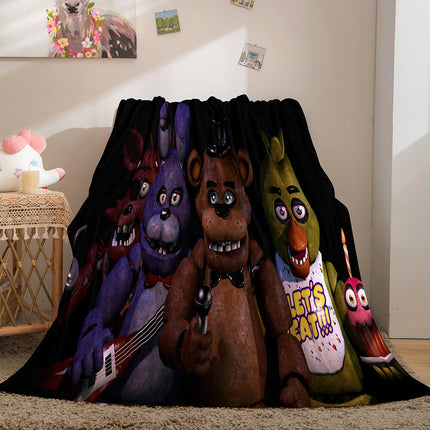 Five Nights at Freddy's Flannel Caroset Throw Cosplay Blanket