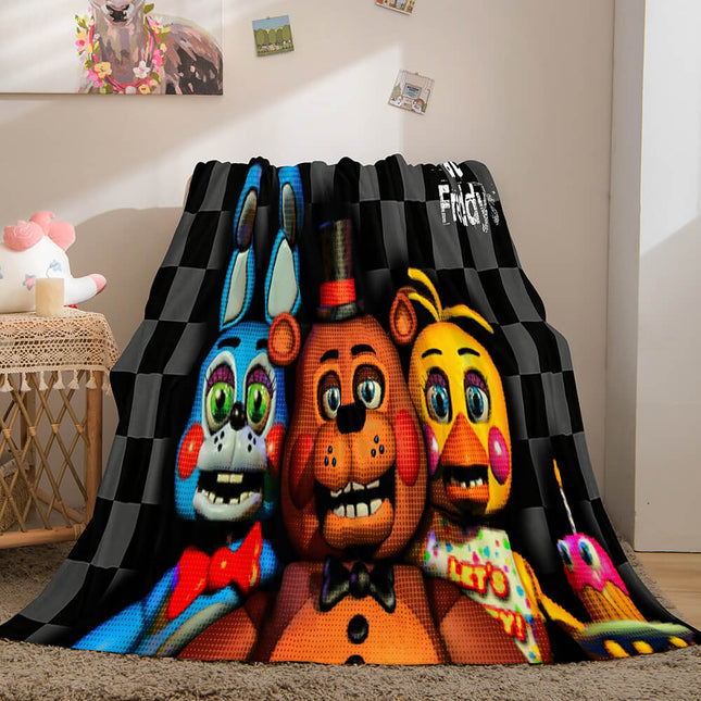 Five Nights at Freddy's Flannel Caroset Throw Cosplay Blanket
