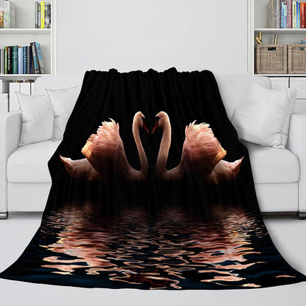 Flower Flannel Fleece Throw Cosplay Blanket