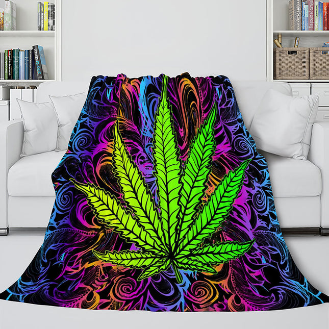 Flower Flannel Fleece Throw Cosplay Blanket