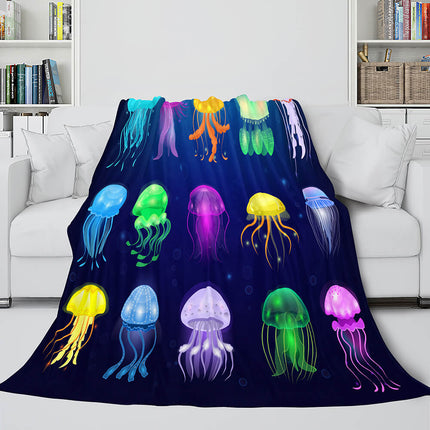 Flower Flannel Fleece Throw Cosplay Blanket