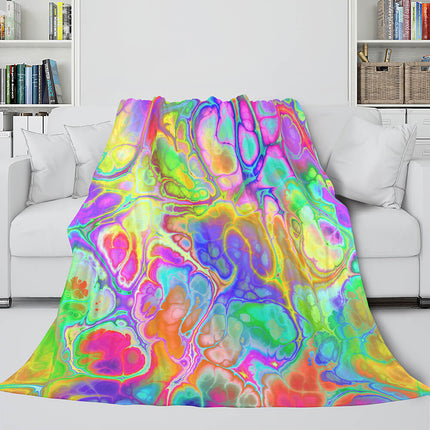 Flower Flannel Fleece Throw Cosplay Blanket