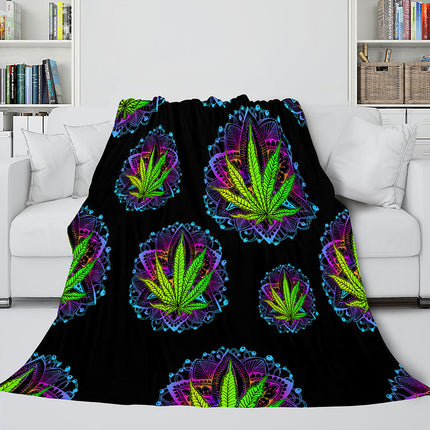 Flower Flannel Fleece Throw Cosplay Blanket