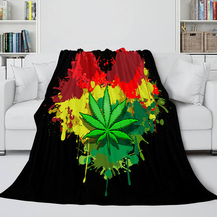 Flower Flannel Fleece Throw Cosplay Blanket