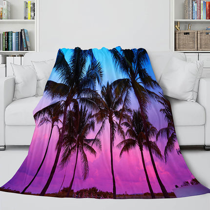 Flower Flannel Fleece Throw Cosplay Blanket