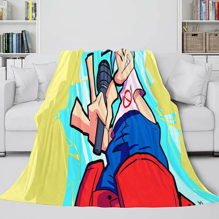 Friday Night Funkin Cosplay Flannel Blanket Warm Throw Bed Blankets