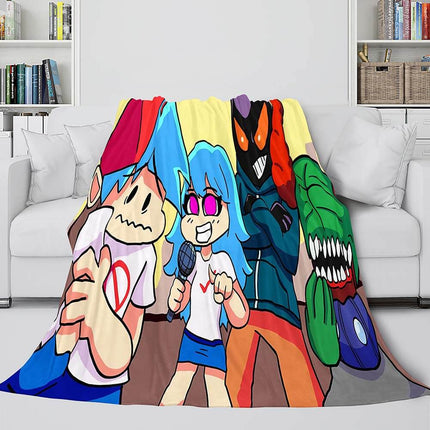 Friday Night Funkin Flannel Fleece Blanket