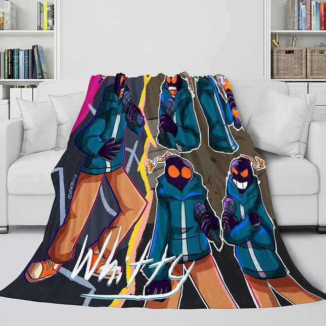 Friday Night Funkin FNF Whitty Flannel Fleece Blanket