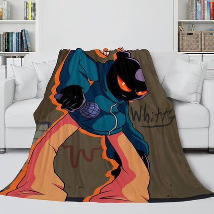 Friday Night Funkin FNF Whitty Flannel Fleece Blanket