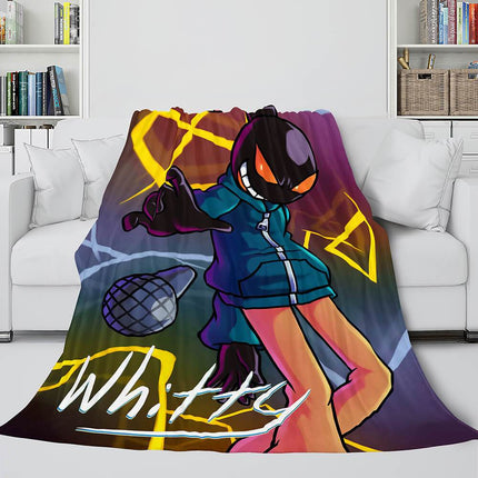 Friday Night Funkin FNF Whitty Flannel Fleece Blanket