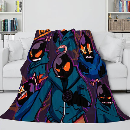 Friday Night Funkin FNF Whitty Flannel Fleece Blanket