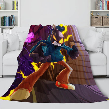 Friday Night Funkin FNF Whitty Flannel Fleece Blanket