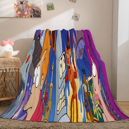 Futurama Cosplay Flannel Blanket Throw
