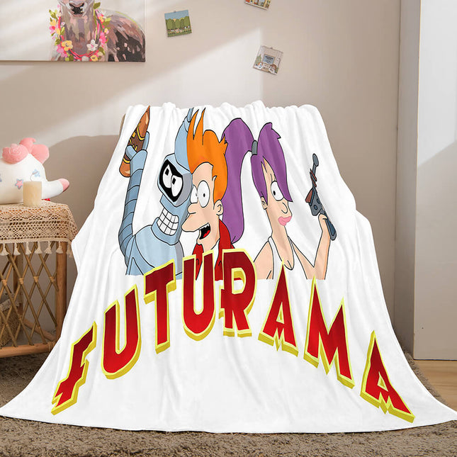 Futurama Cosplay Flannel Blanket Throw