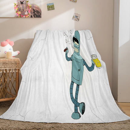 Futurama Cosplay Flannel Blanket Throw