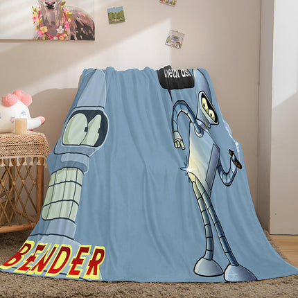 Futurama Cosplay Flannel Blanket Throw