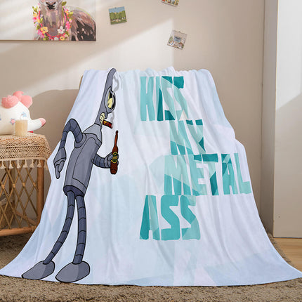 Futurama Cosplay Flannel Blanket Throw