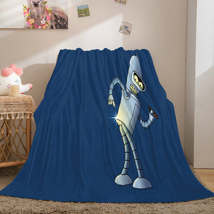 Futurama Cosplay Flannel Blanket Throw