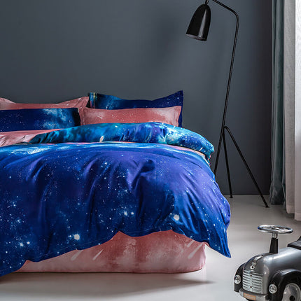 Galaxy Bedding Sets Kids Quilt Covers Room Decoration