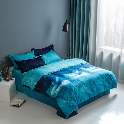 Galaxy Sky Outer Space Pattern Bedding Sets Quilt Covers