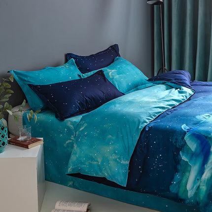 Galaxy Sky Outer Space Pattern Bedding Sets Quilt Covers