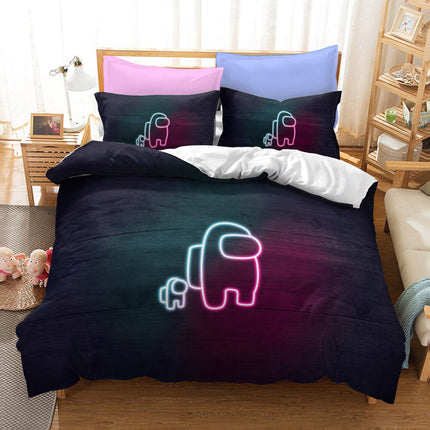 Game Among Us Cosplay Bedding Set Quilt Covers Without Filler